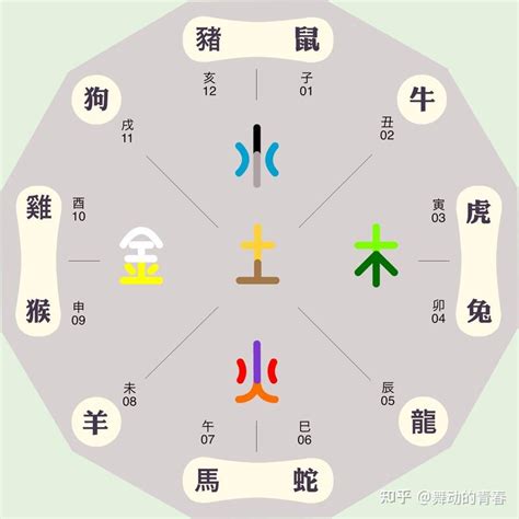 辰屬金|五行、方位、顏色、生肖、天干地支等對應關係 